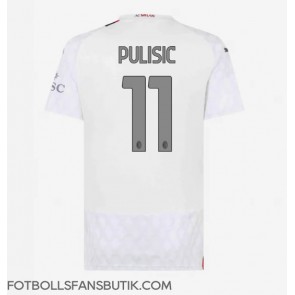 AC Milan Christian Pulisic #11 Replika Bortatröja Damer 2023-24 Kortärmad